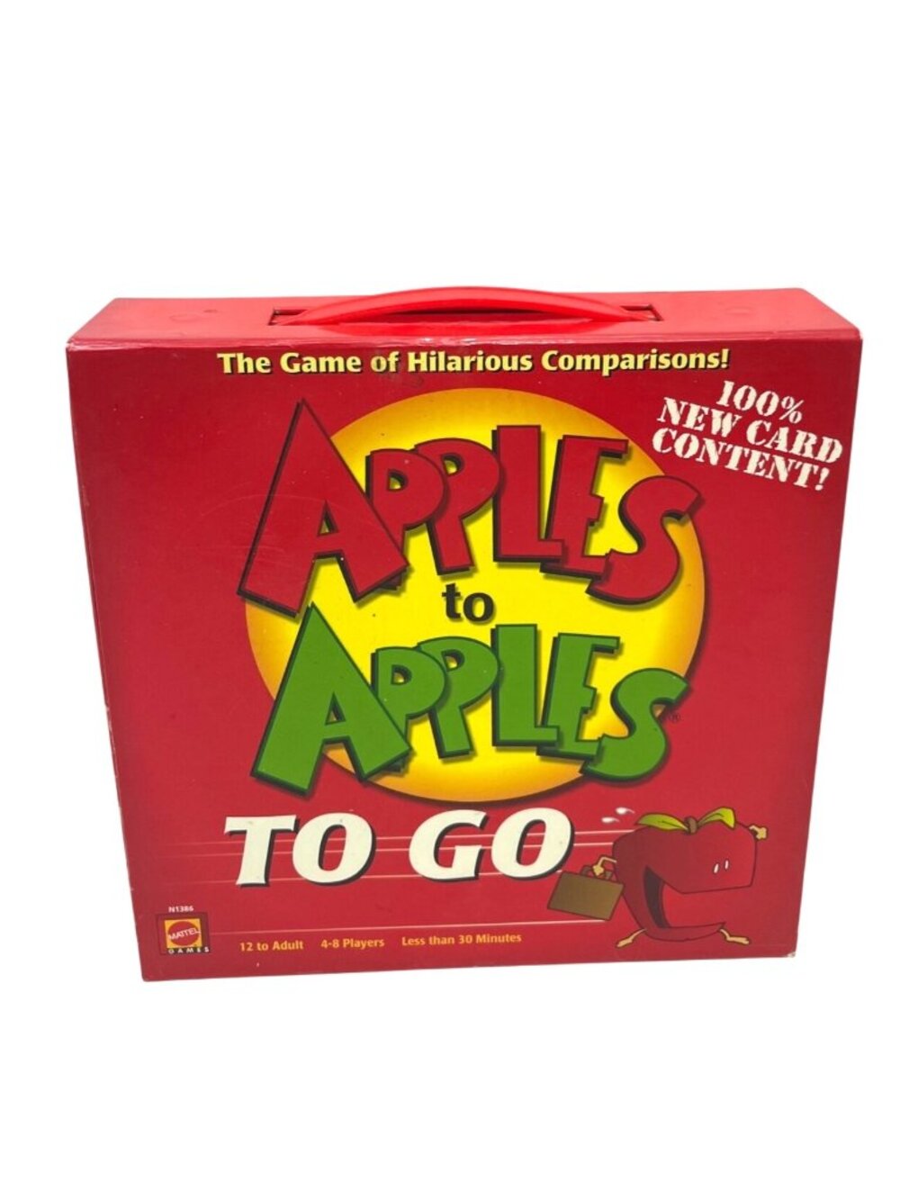 Apples To Apples To Go Game By Mattel - Portable Fun For 4-8 Players 58c